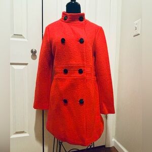Ann Taylor Vibrant Pea Coat, petite large